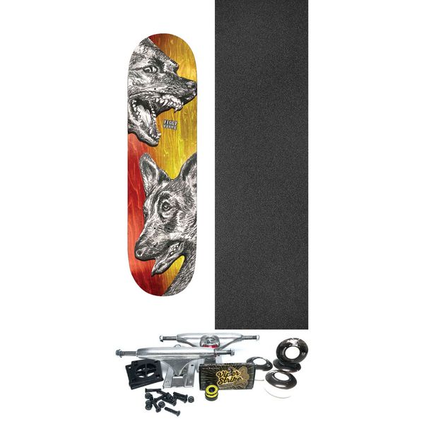 Baker Skateboards Justin "Figgy" Figueroa Yeller Skateboard Deck - 8.47" x 31.875" - Complete Skateboard Bundle
